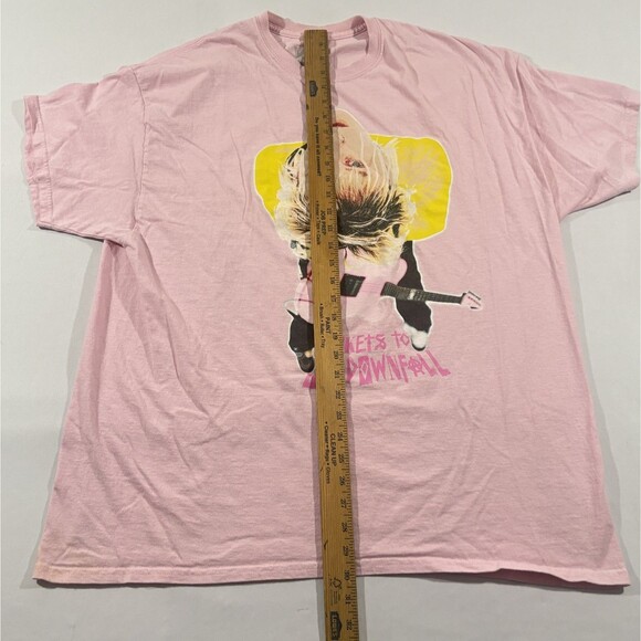 Machine Gun Kelly T-Shirt Mens Pink Crew Hip Hop Rap T Tour My Downfall Tee XL - Picture 4 of 9